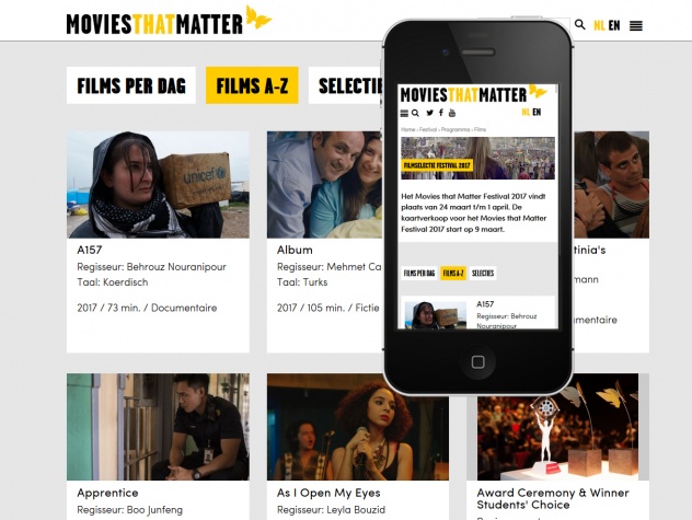 Filmoverzichr Movies that Matterop desktop en mobiel