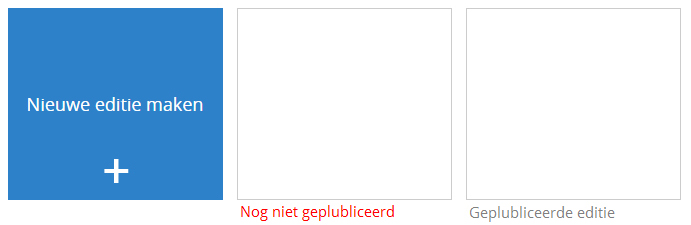 Editie overzicht