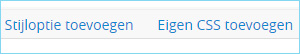 Een eigen CSS toevoegen